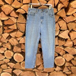 Y2K‎ Eddie Bauer Women’s Size 10 Light Wash Mom Jeans High Rise Light Blue Denim